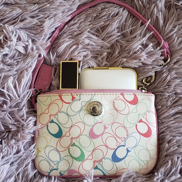 Coach Handbags - Coach Mutlicolor Wristlet